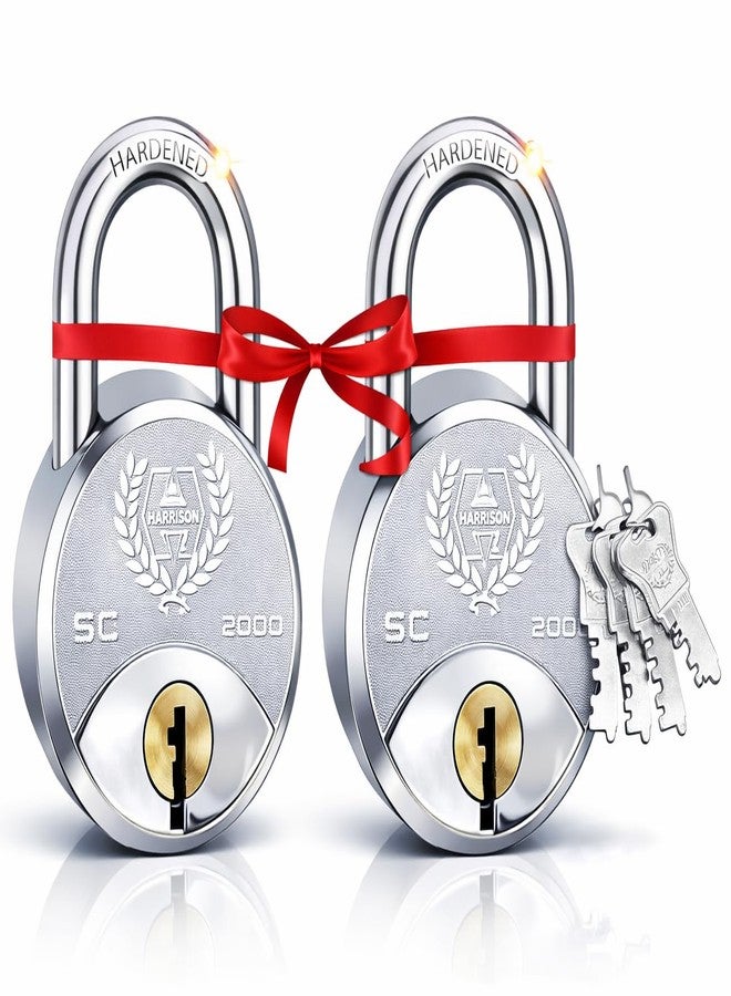 Harrison Padlocks Buy 1 Get 1 Free/ 2 Round Padlock 65mm 0536 /Padlock, Padlocks, Locks for Home, Locks for Main Door H0095 - Image 1